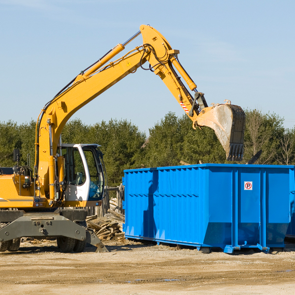 what happens if the residential dumpster is damaged or stolen during rental in Pine Island